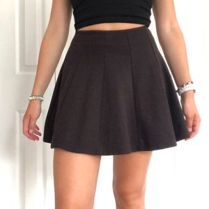 Plaited skater skirt
